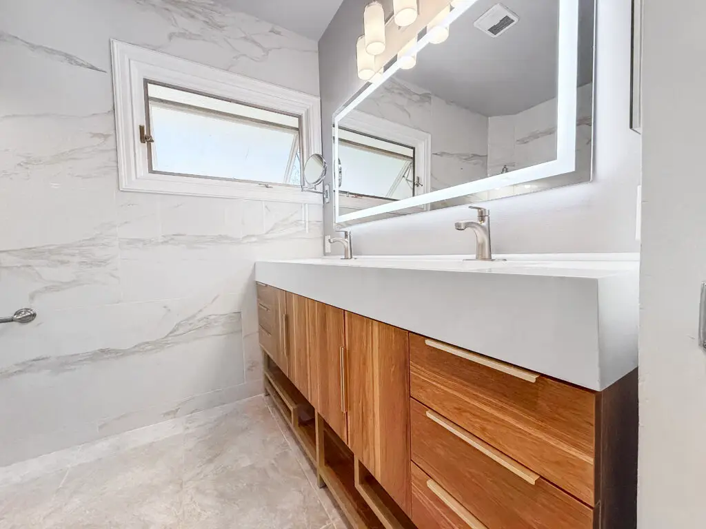 Bathroom Remodel and Shower Expansion in Orange