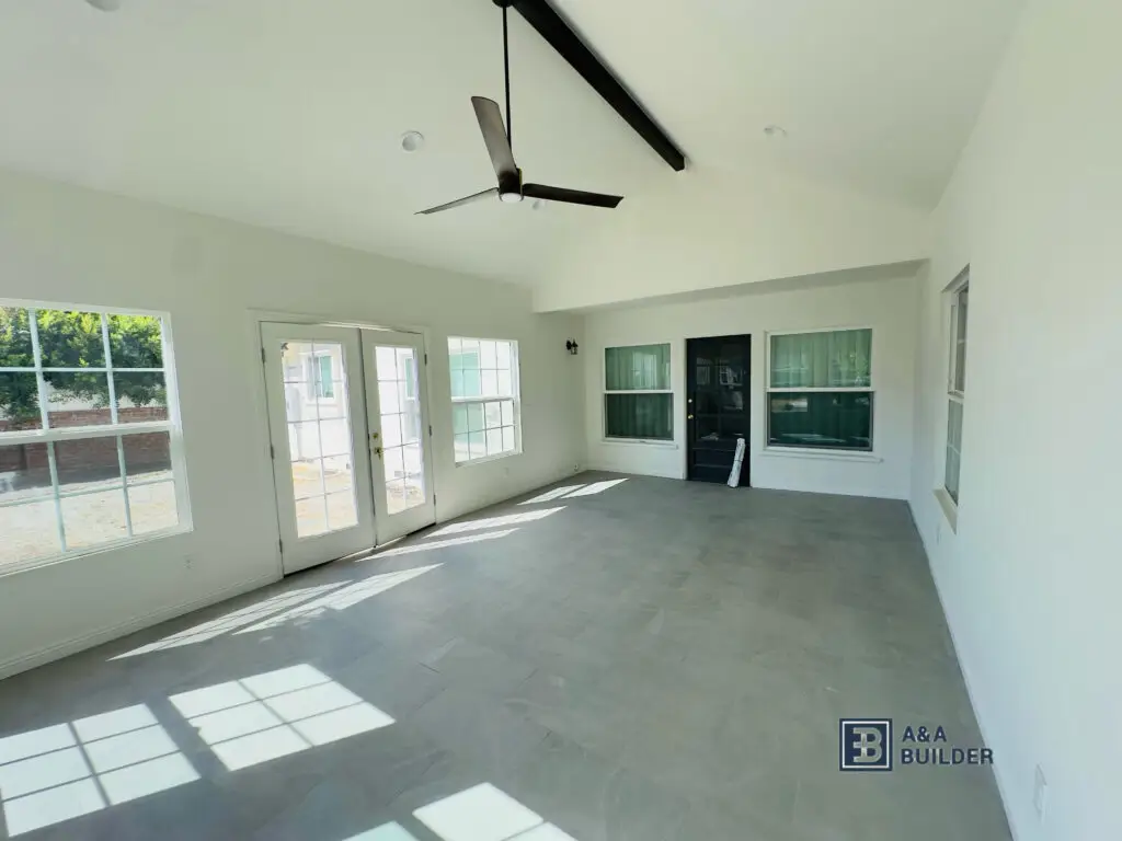 Vaulted Ceiling Installation in Alhambra — home addition