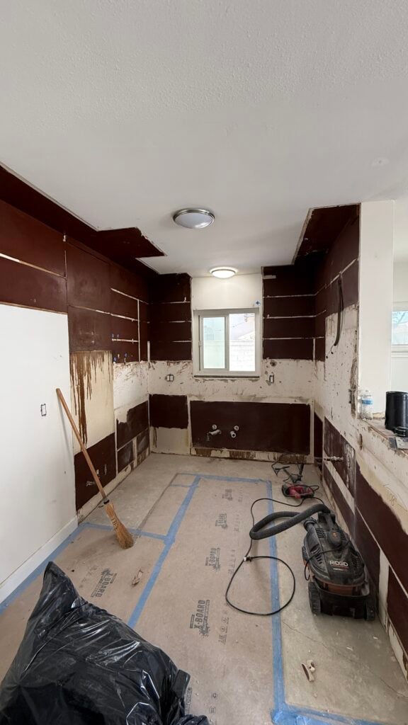 Apartment Renovation in Long Beach — walk-in shower conversion